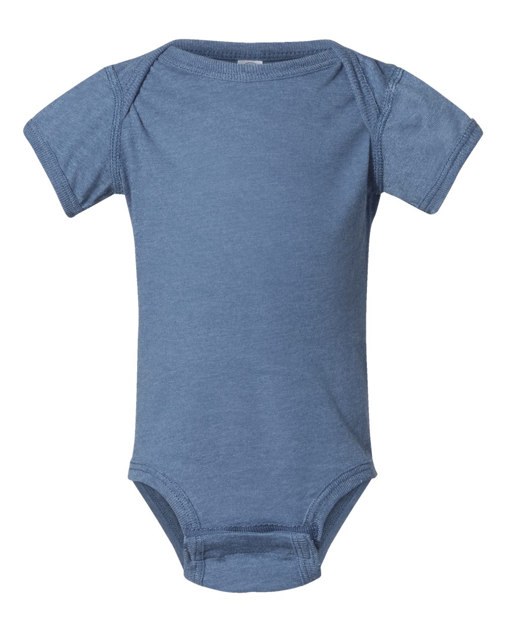 Fine jersey baby bodysuit in Vintage Indigo