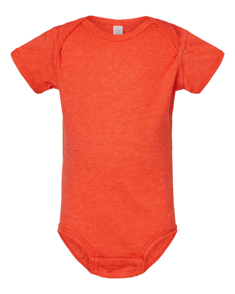 Fine jersey baby bodysuit in Vintage Orange
