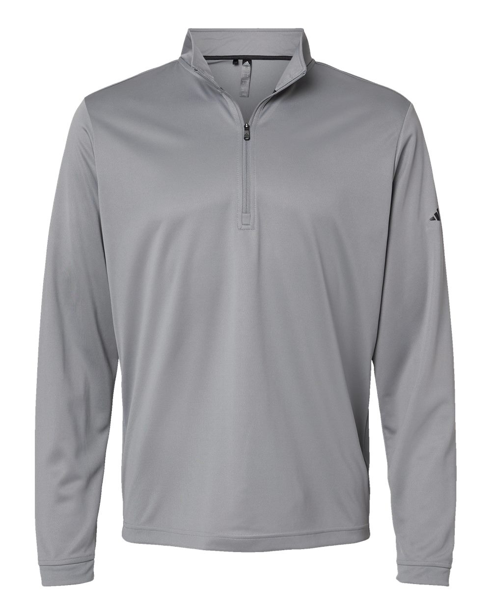 adidas Ultimate365 Lightweight Quarter-Zip Pullover in Grey Three - custom logo apparel by Buckeye Branding Co.