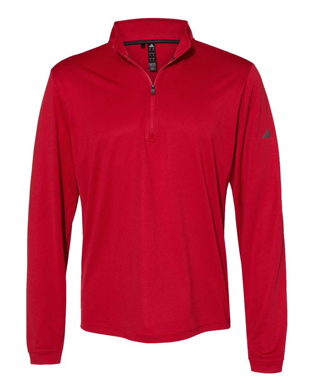 adidas Ultimate365 Lightweight Quarter-Zip Pullover in Power Red - custom logo apparel by Buckeye Branding Co.