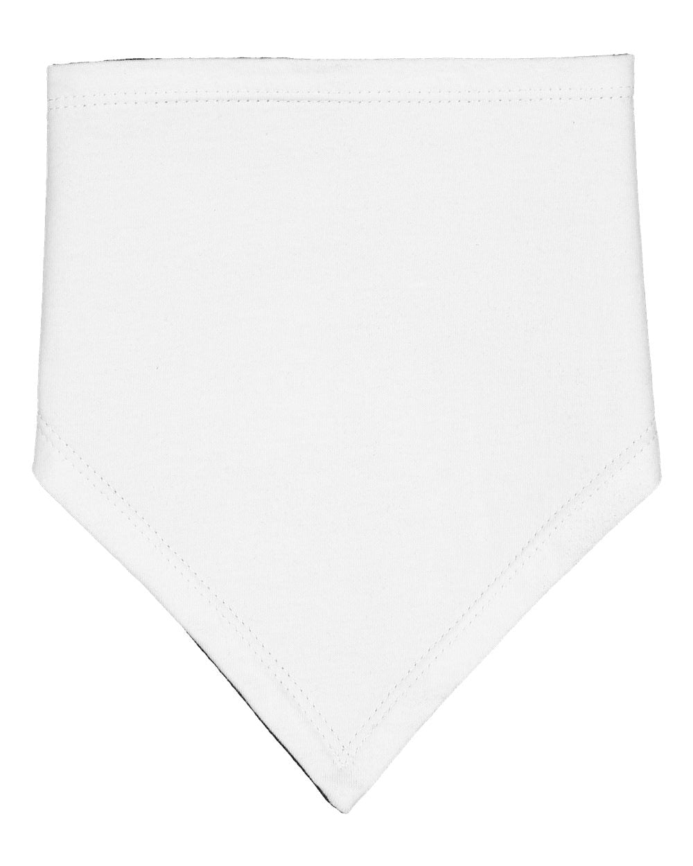 Design Your Own Baby Bib - Bandana in White/Black