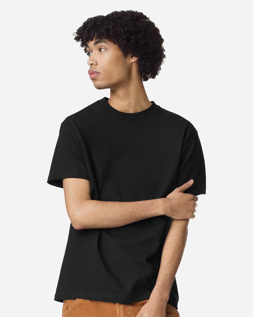 American Apparel Heavyweight Cotton Tee on model