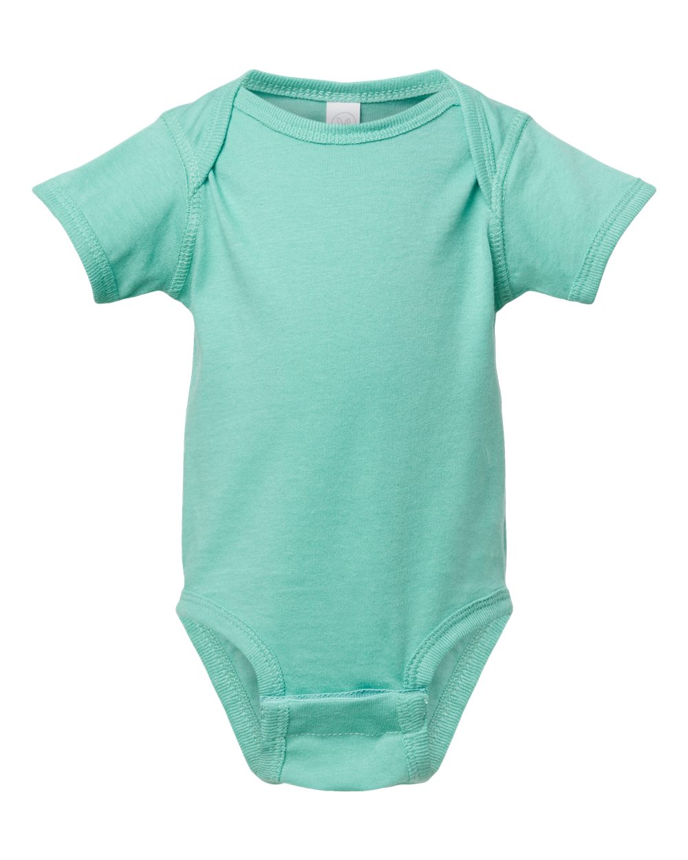 Fine jersey baby bodysuit in Saltwater