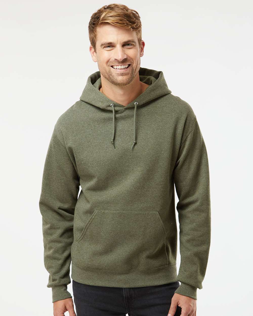 Jerzees NuBlend Hoodie on model