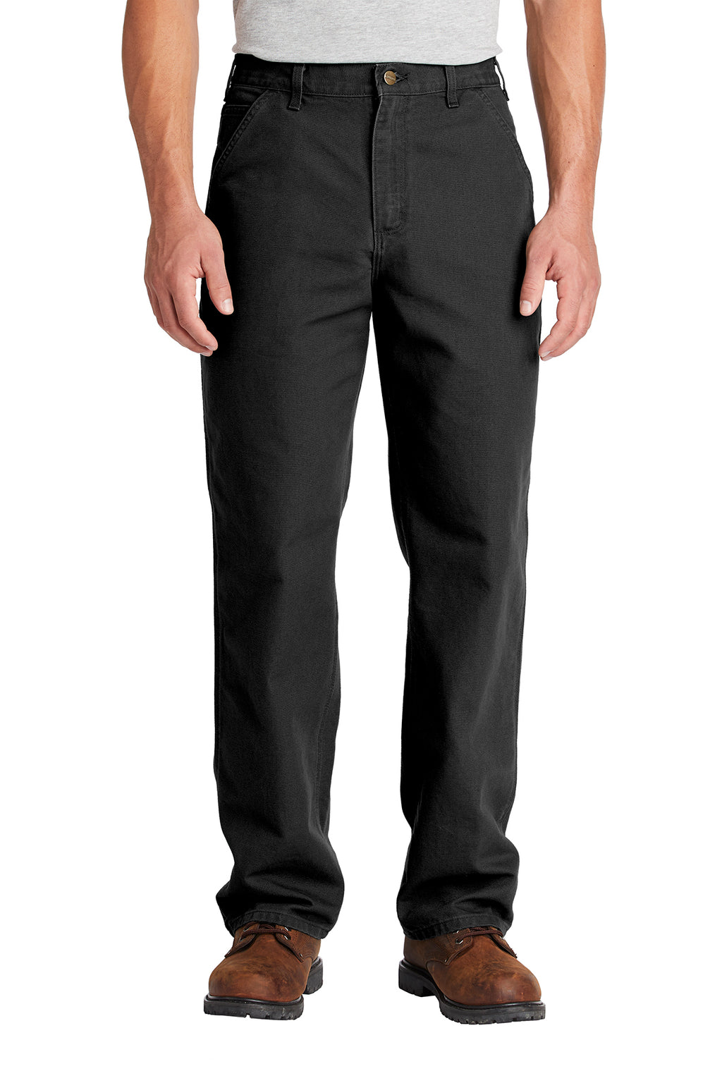 Carhartt Washed-Duck Work Dungaree in Black - custom logo apparel by Buckeye Branding Co.