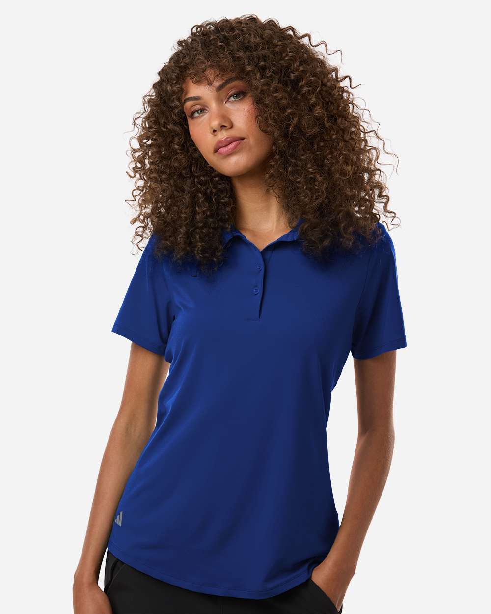 adidas Women's Ultimate365 Solid Polo in Team Royal Blue - custom logo apparel by Buckeye Branding Co.