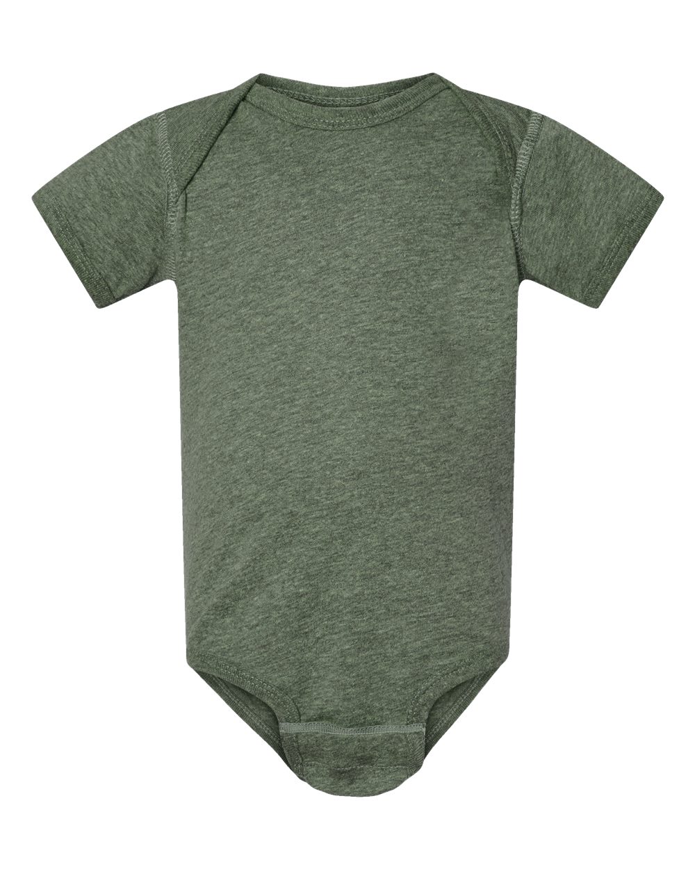 Fine jersey baby bodysuit in Bamboo Blackout