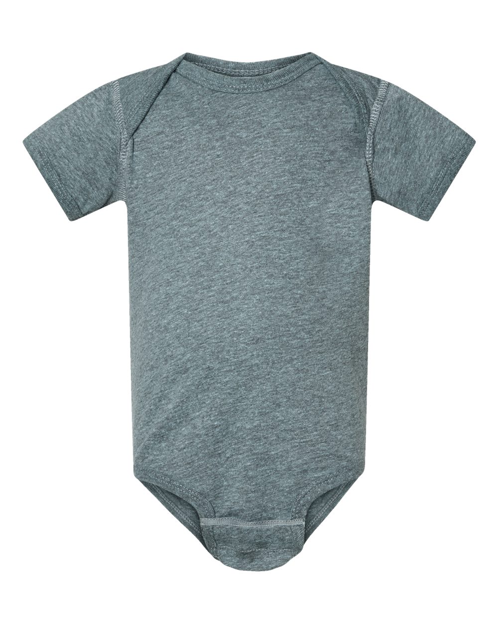 Fine jersey baby bodysuit in Ice Blackout