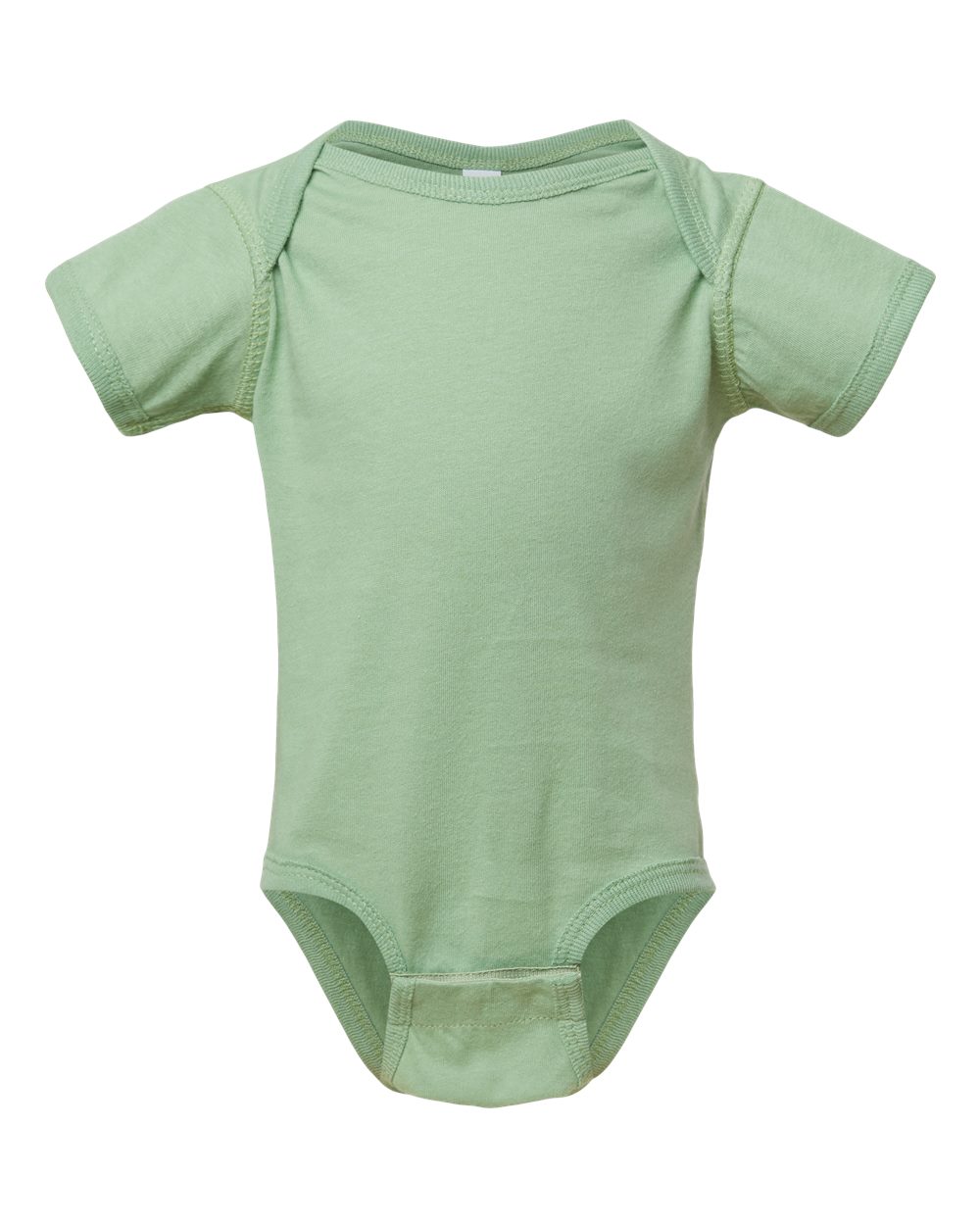 Fine jersey baby bodysuit in Sage