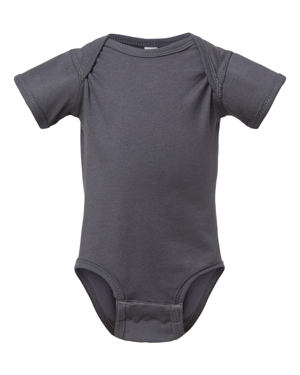 Fine jersey baby bodysuit in Slate