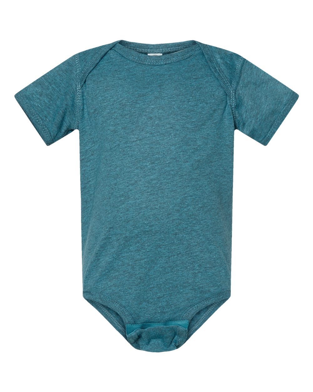 Fine jersey baby bodysuit in Surf Blackout