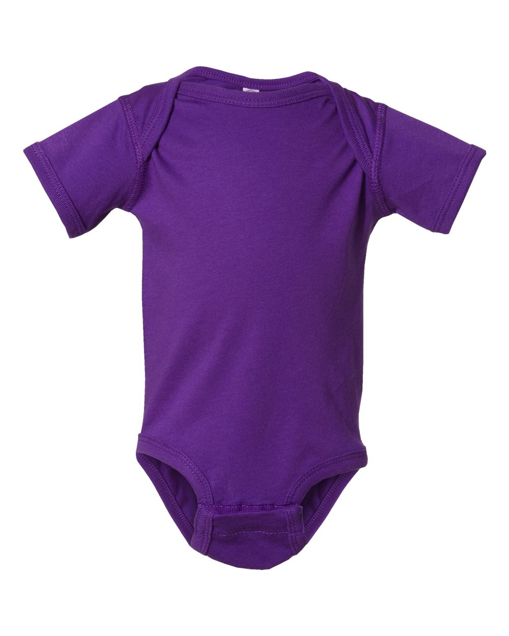 Fine jersey baby bodysuit in Pro Purple