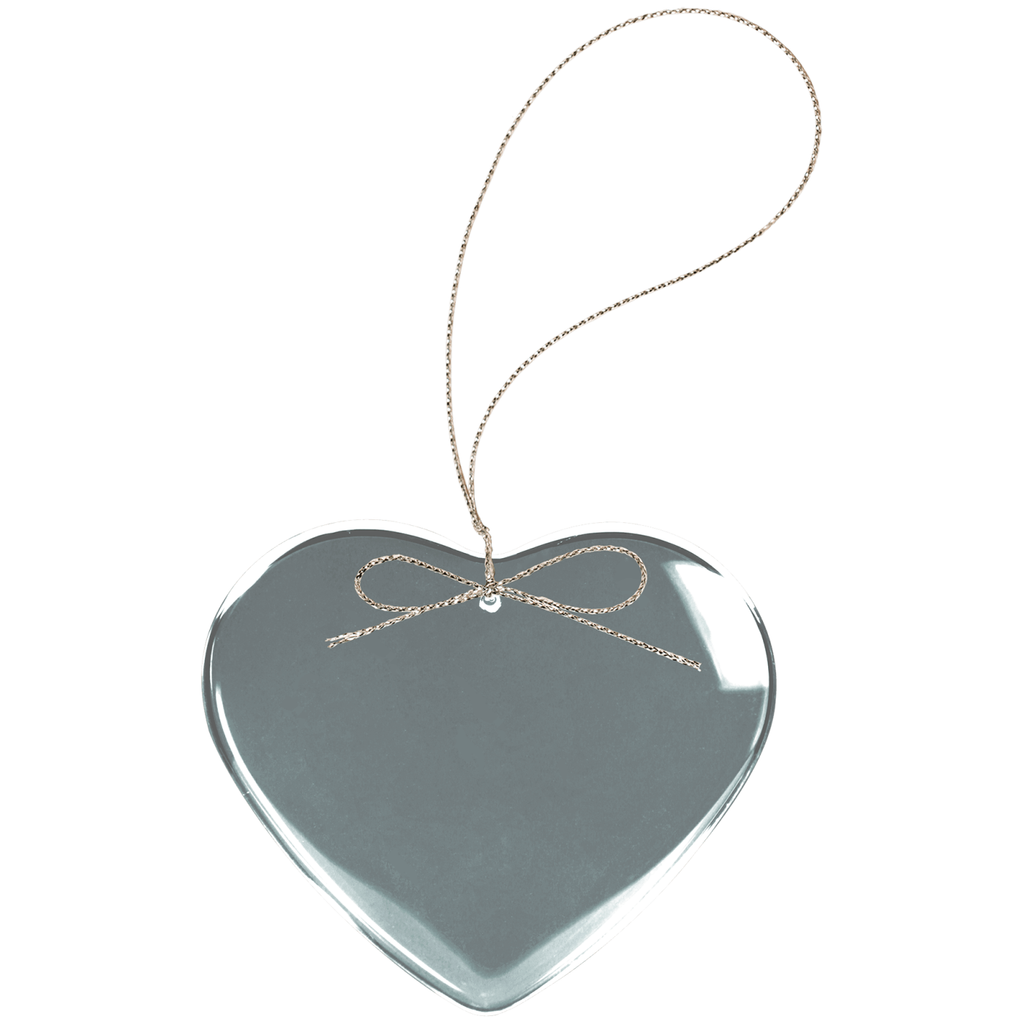 Engraved "Our First Christmas" Wedding Ornament, blank before personalization