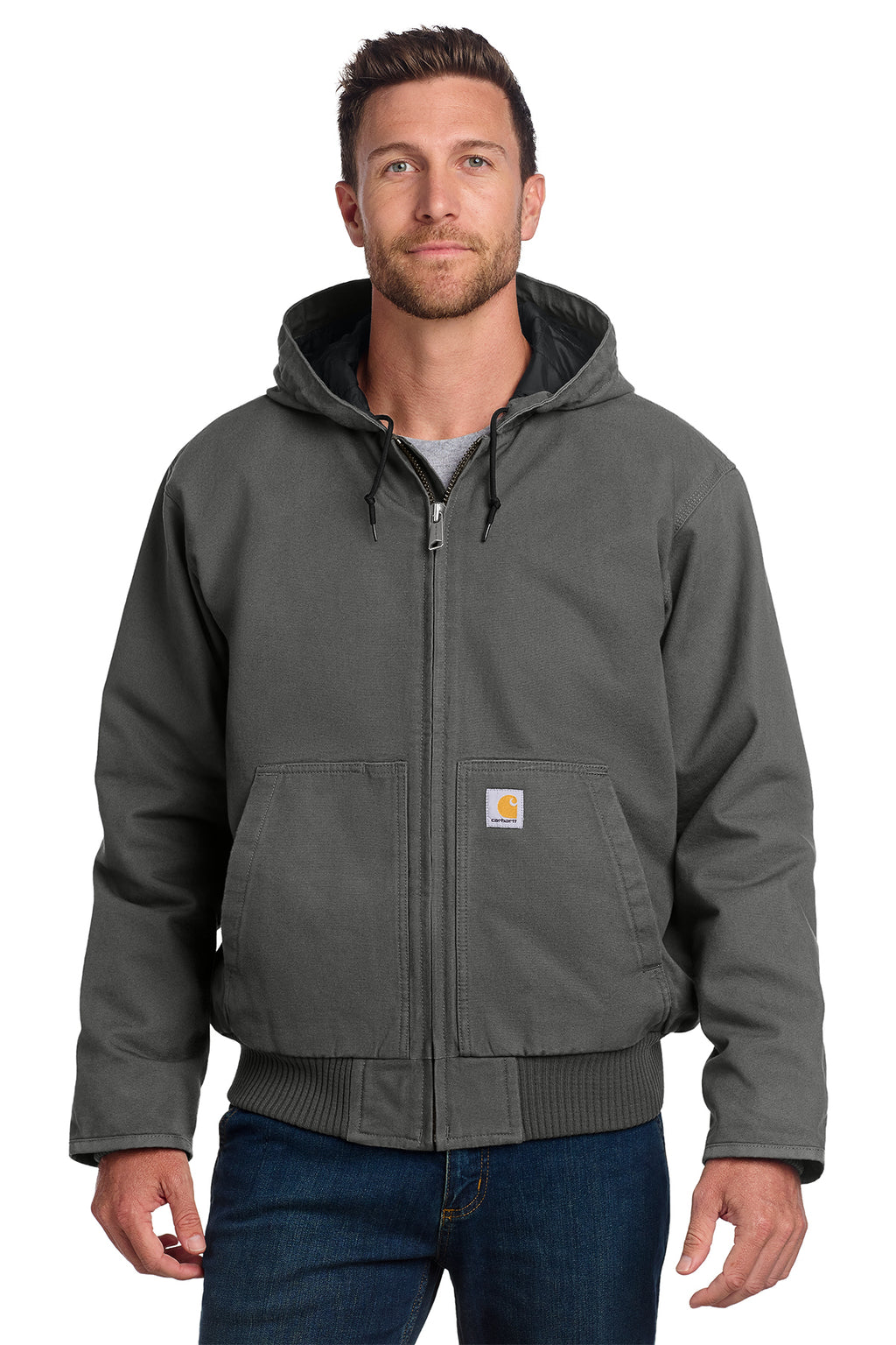 Carhartt Washed Duck Active Jac in Gravel - custom logo apparel by Buckeye Branding Co.