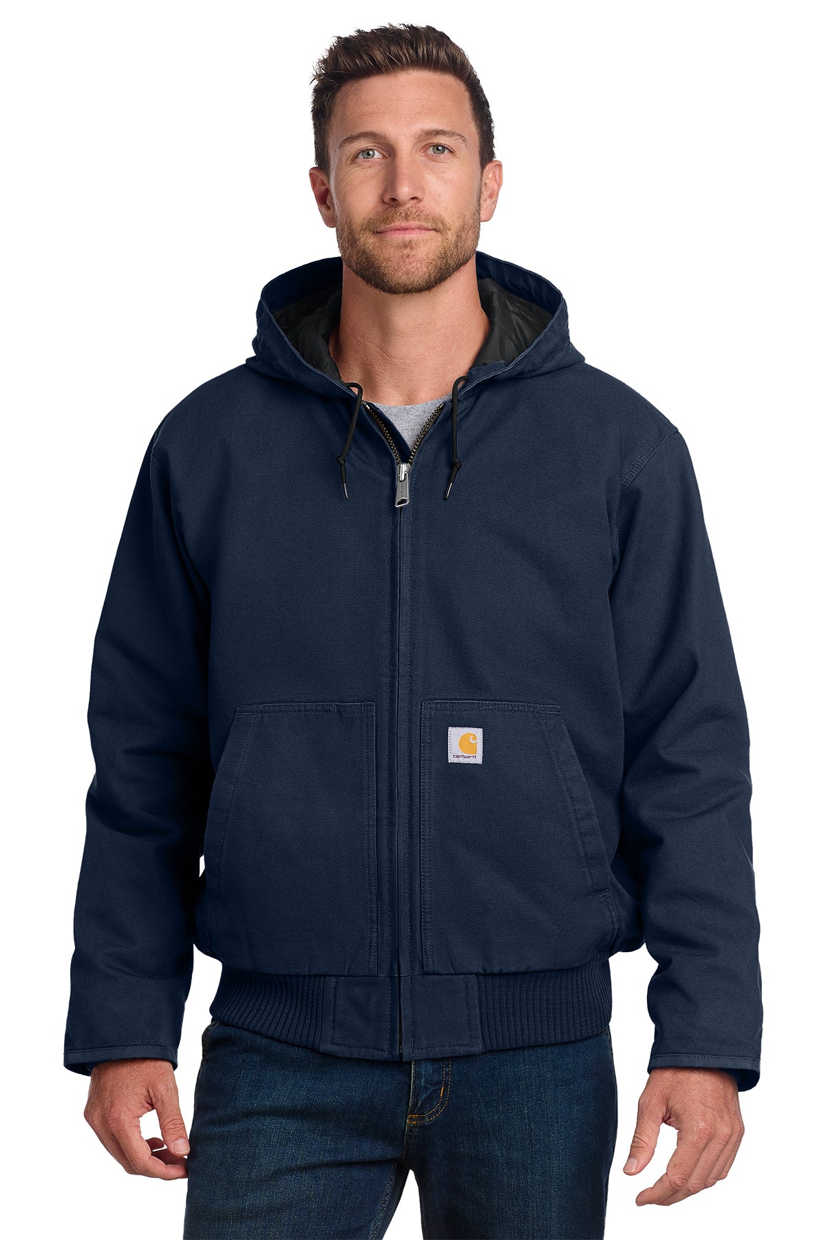 Carhartt Washed Duck Active Jac in Navy - custom logo apparel by Buckeye Branding Co.