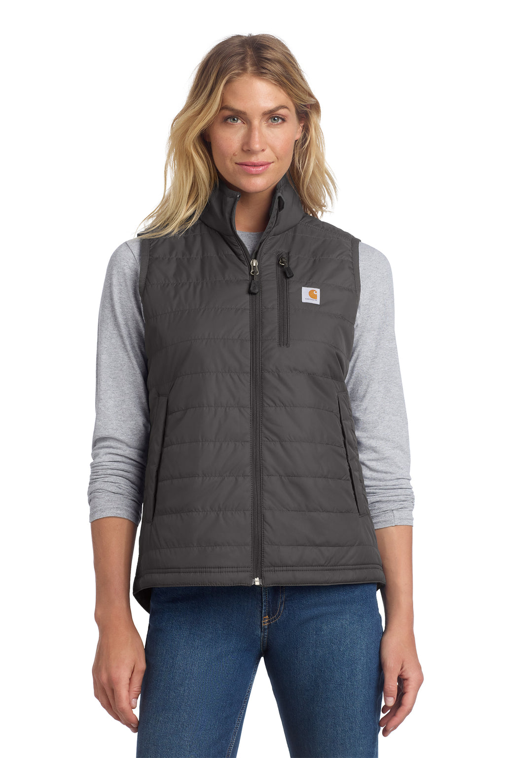 Carhartt Women's Gilliam Vest in Shadow Grey - custom logo apparel by Buckeye Branding Co.
