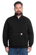 Carhartt Midweight 1/4-Zip Mock Neck Sweatshirt in Black - custom logo apparel by Buckeye Branding Co.