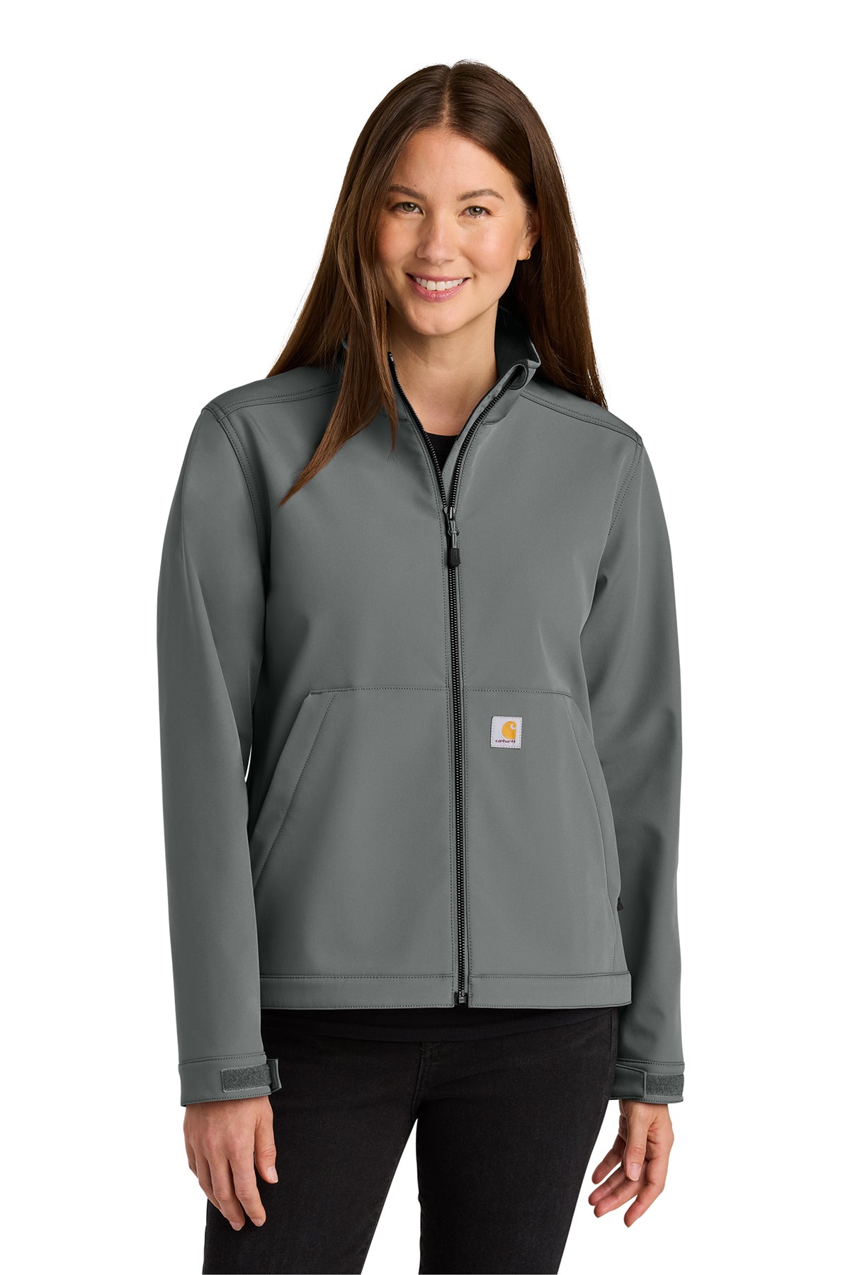 Carhartt Women's Rain Defender Soft Shell Jacket in Steel - custom logo apparel by Buckeye Branding Co.