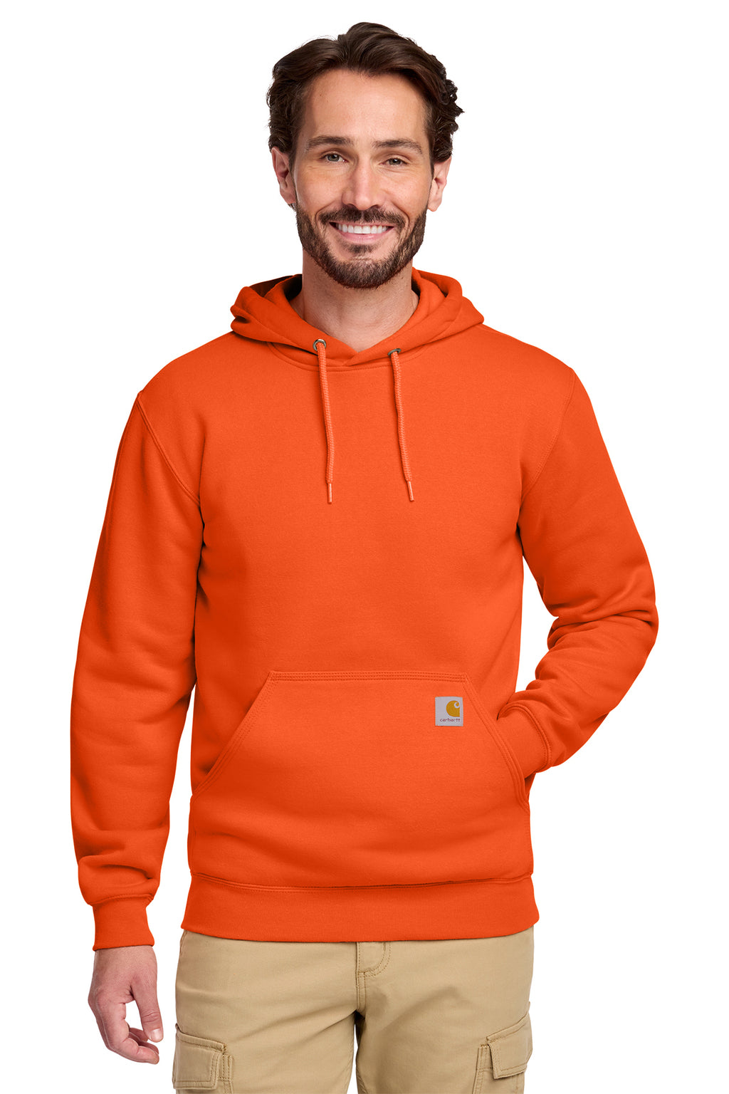 Carhartt Midweight Hooded Sweatshirt in Brite Orange - custom logo apparel by Buckeye Branding Co.