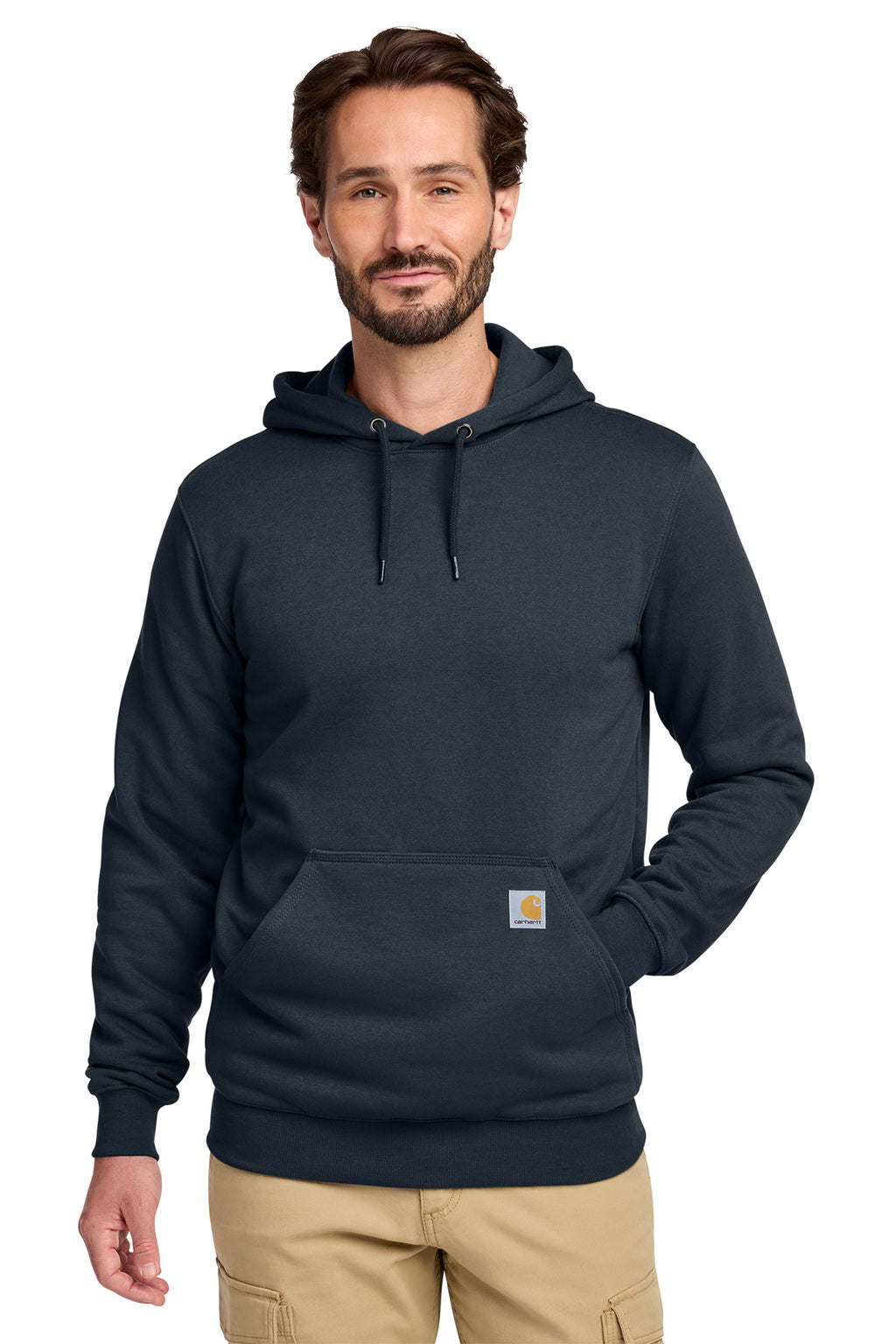Carhartt Midweight Hooded Sweatshirt in New Navy - custom logo apparel by Buckeye Branding Co.
