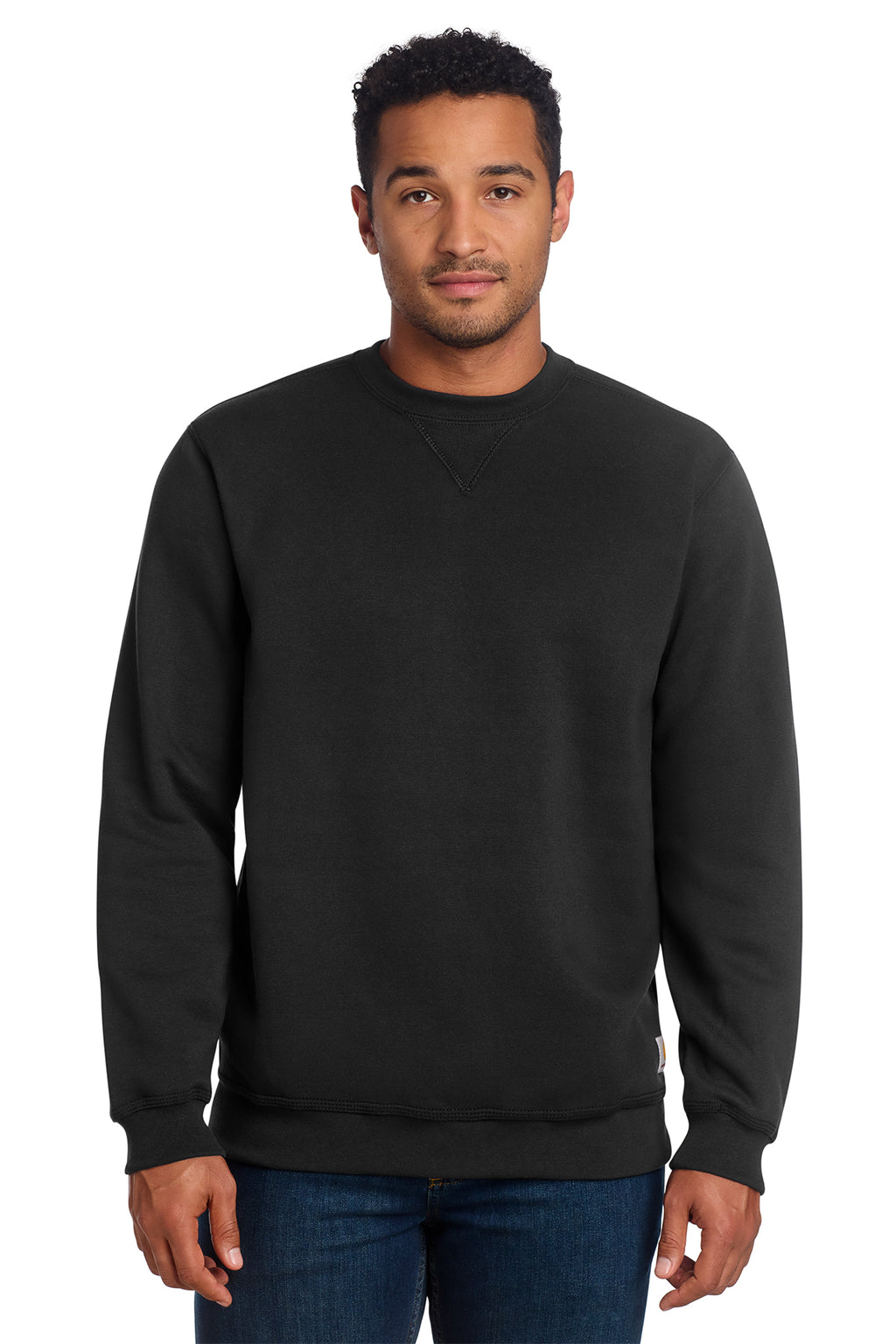 Carhartt Midweight Crewneck Sweatshirt in Black - custom logo apparel by Buckeye Branding Co.