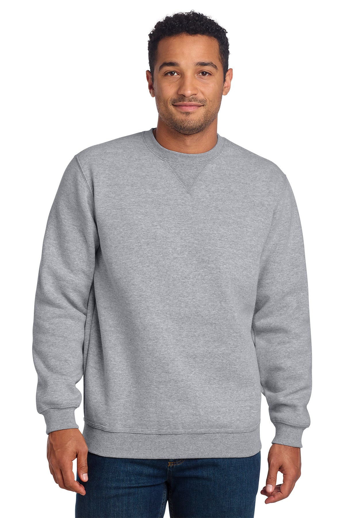 Carhartt Midweight Crewneck Sweatshirt in Heather Grey - custom logo apparel by Buckeye Branding Co.
