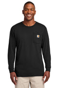 Carhartt Workwear Pocket Long Sleeve Tee in Black - custom logo apparel by Buckeye Branding Co.