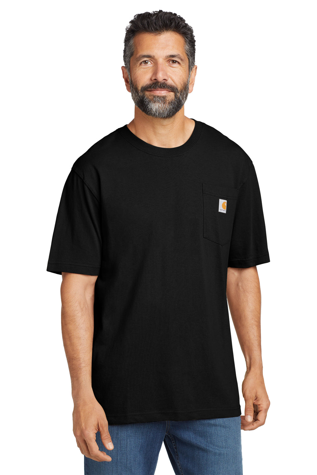Carhartt Workwear Pocket Tee in Black - custom logo apparel by Buckeye Branding Co.
