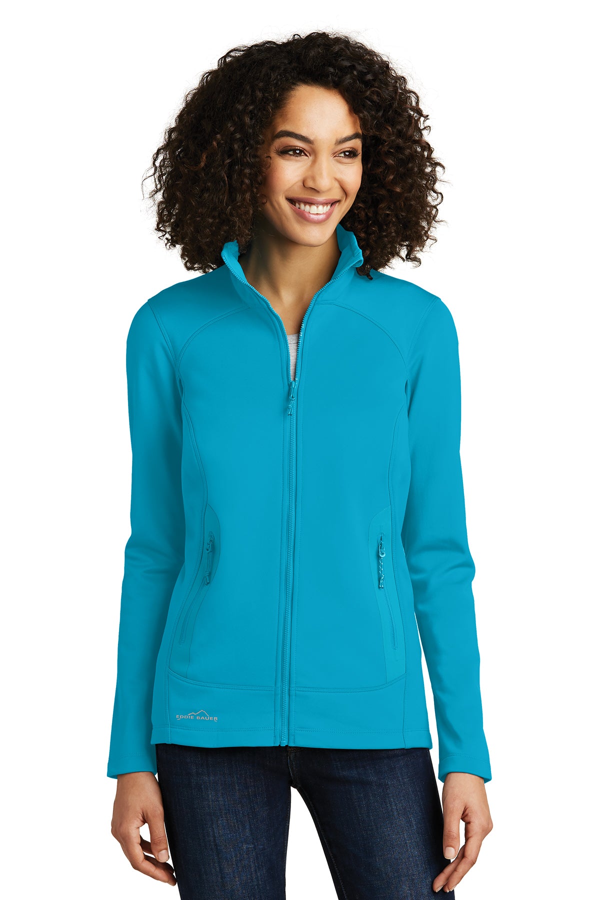 Eddie Bauer Women's Highpoint Fleece Jacket in Denali Blue - custom logo apparel by Buckeye Branding Co.