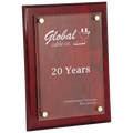 9" x 12" Rosewood Piano Finish Floating Acrylic Plaque