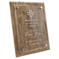 9" x 12" Barnwood Floating Acrylic Plaque
