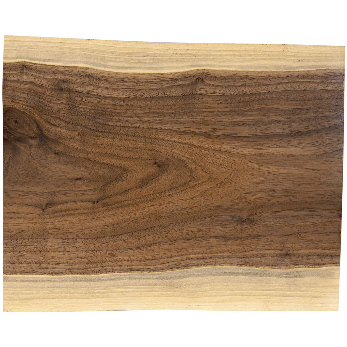 Engraved Black Walnut Charcuterie Board, blank before personalization
