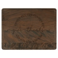 11 1/2" x 8 3/4" Walnut Cutting Board with Drip Ring