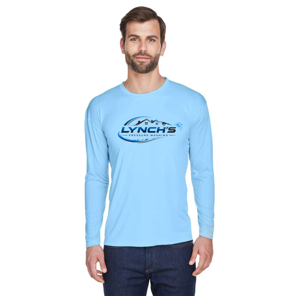 Men's Cool & Dry Sport Long Sleeve Performance Interlock T-Shirt - 8422