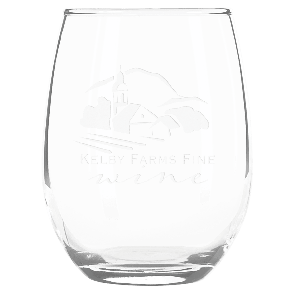 9 oz. Stemless Wine Glass - custom engraved glassware by The Buckeye Branding Company