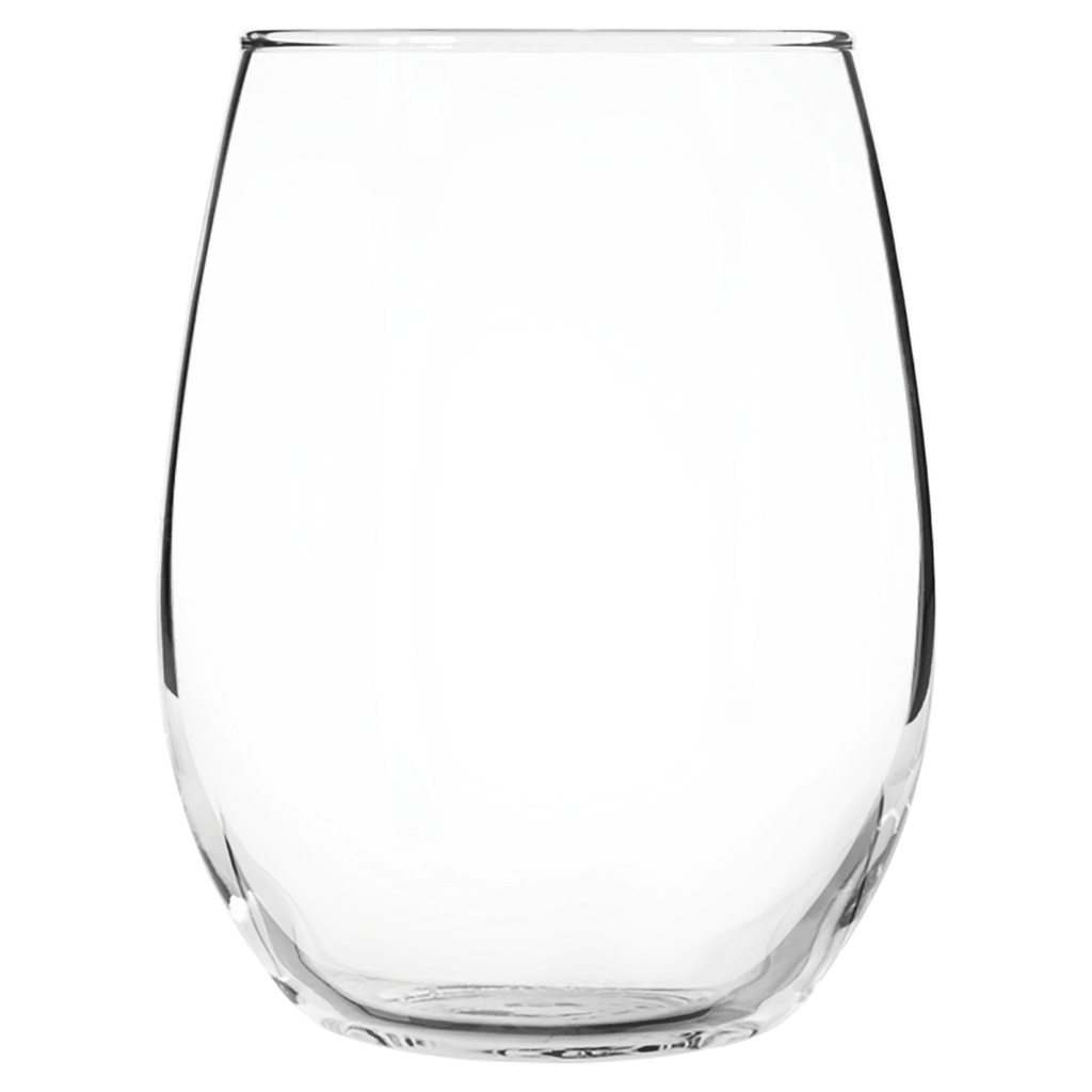 Engraved Stemless Wine Glass, blank before personalization