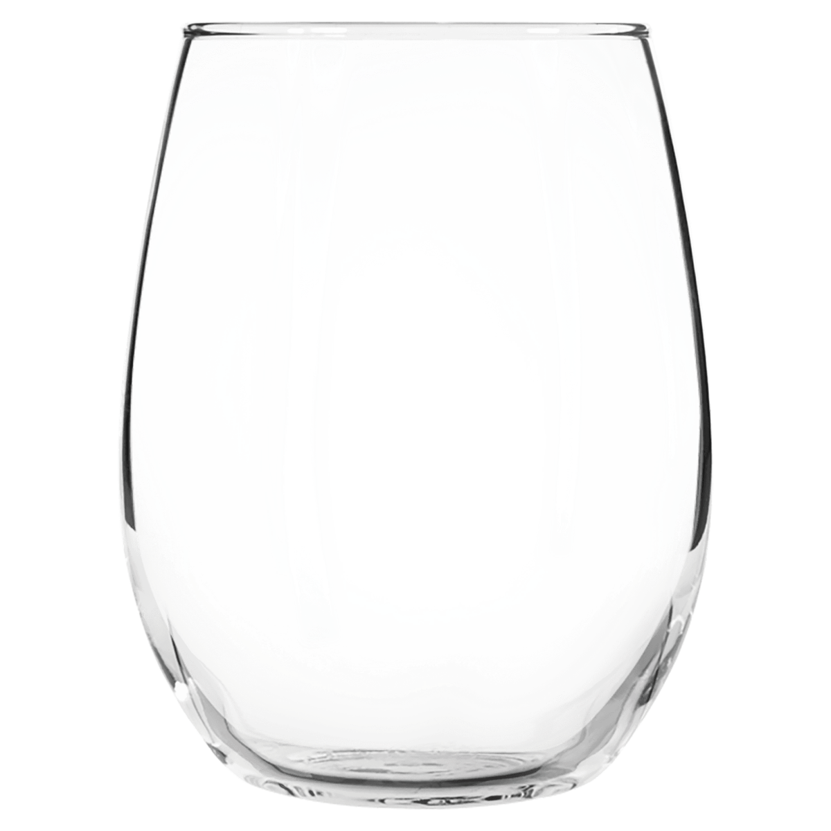 Engraved Stemless Wine Glass, blank before personalization