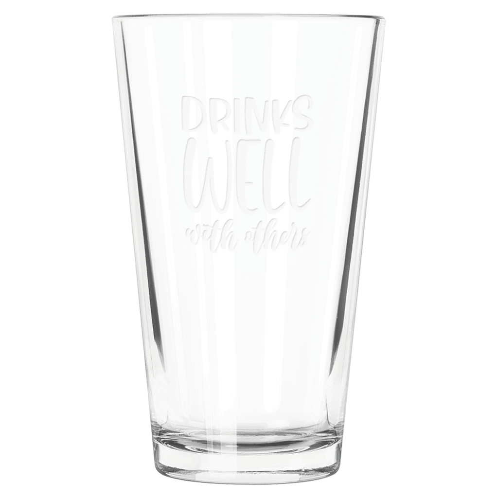 16 oz. Flare Cooler Glass - custom engraved glassware by The Buckeye Branding Company