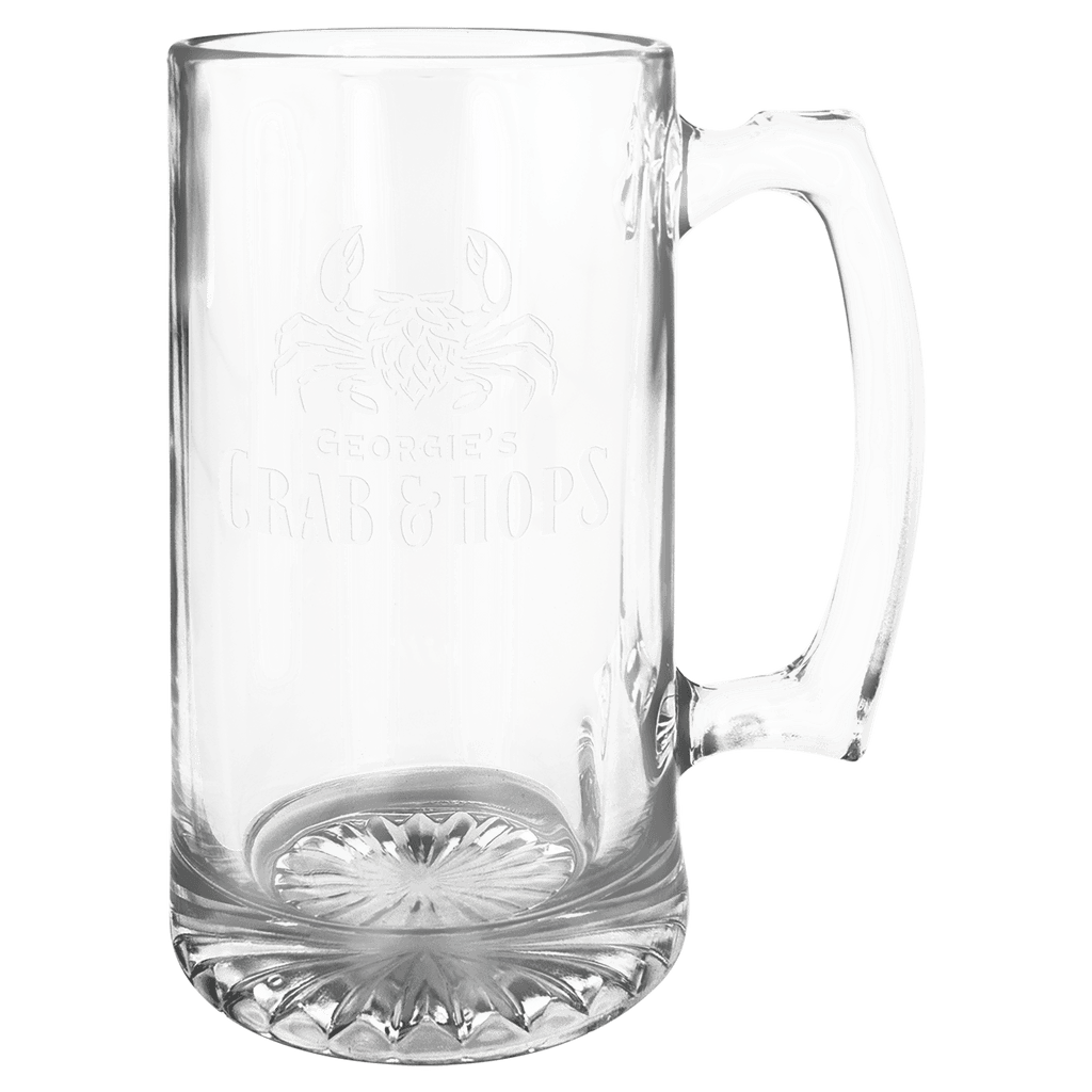 25 oz. Sport Mug with Handle - custom engraved glassware by The Buckeye Branding Company