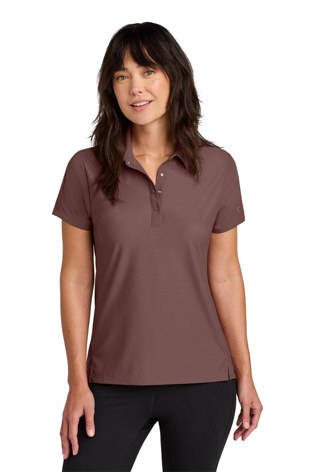 OGIO Women's Envision Polo in Deep Rose - custom logo apparel by Buckeye Branding Co.
