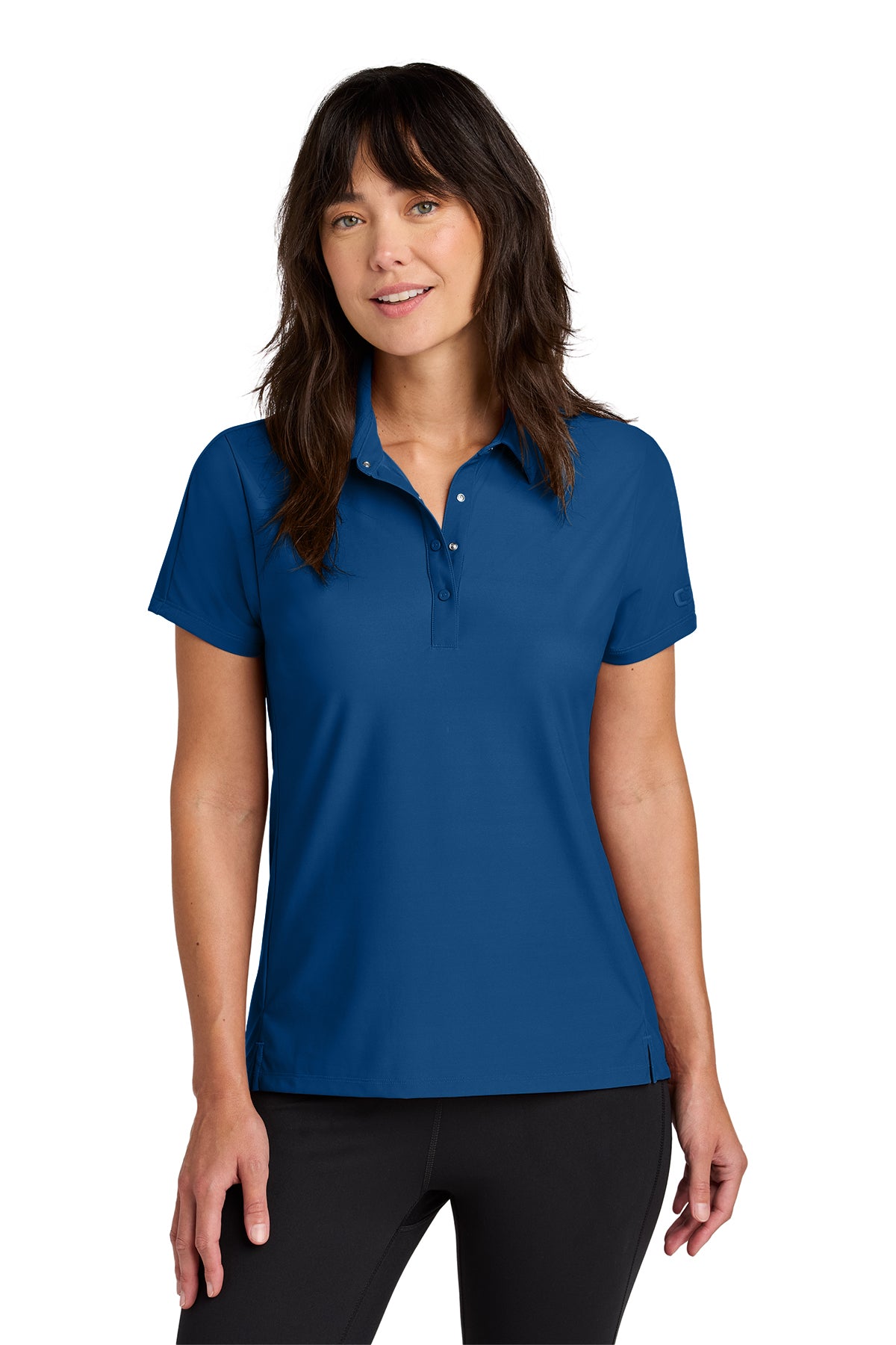 OGIO Women's Envision Polo in Force Blue - custom logo apparel by Buckeye Branding Co.
