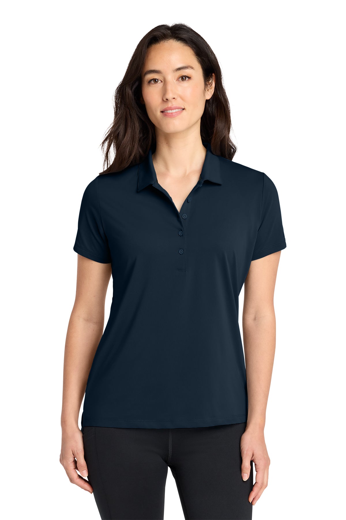 OGIO Women's Regain Polo in River Blue Navy - custom logo apparel by Buckeye Branding Co.