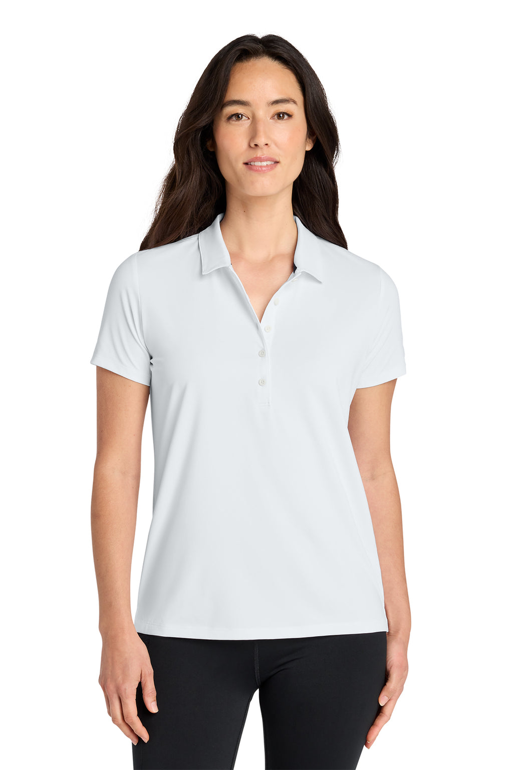 OGIO Women's Regain Polo in White - custom logo apparel by Buckeye Branding Co.