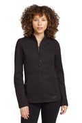 OGIO Women's Grit Fleece Jacket in Blacktop - custom logo apparel by Buckeye Branding Co.