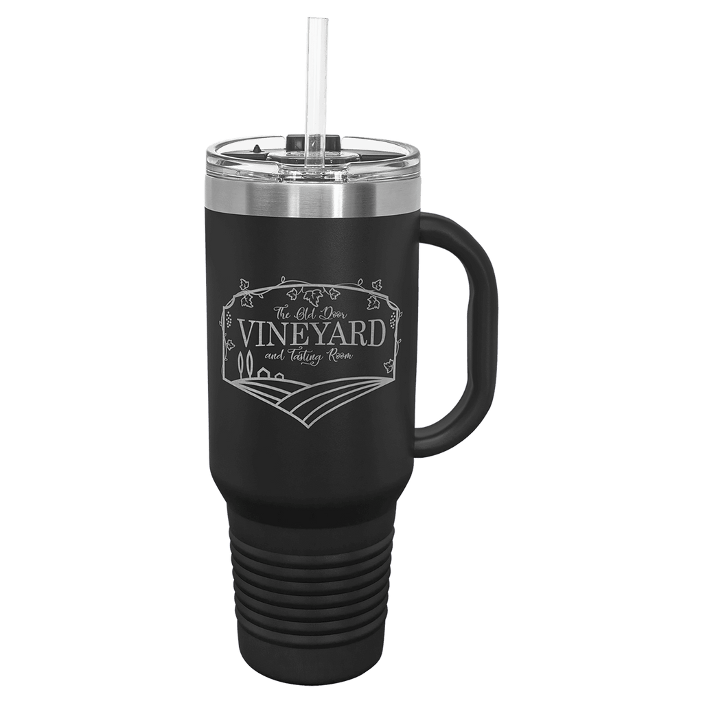 40 oz. Travel Mug with Snap Lid & Straw