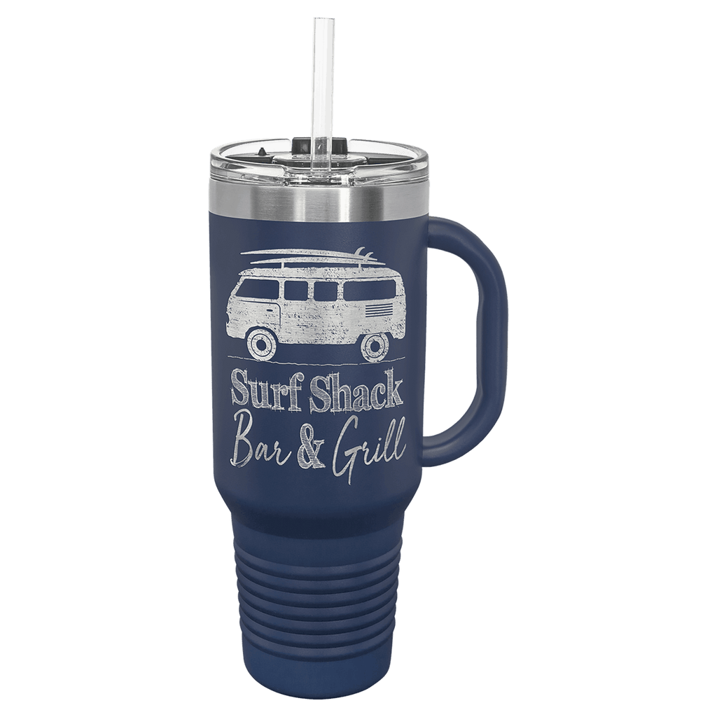 40 oz. Travel Mug with Snap Lid & Straw