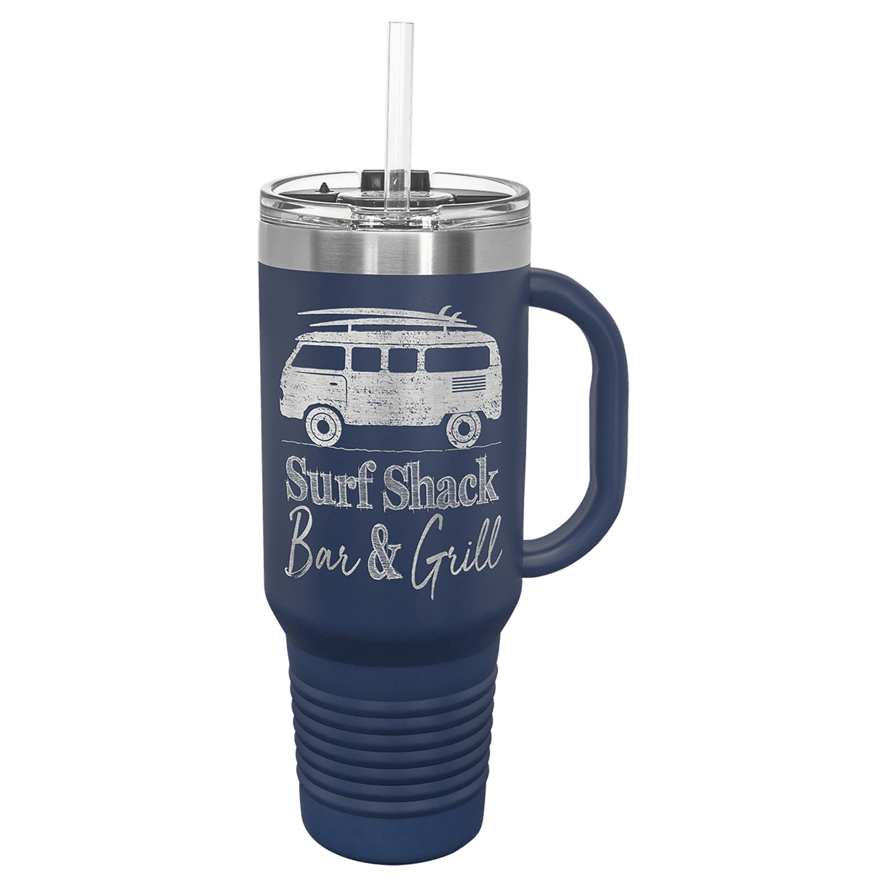 40 oz. Travel Mug with Snap Lid & Straw