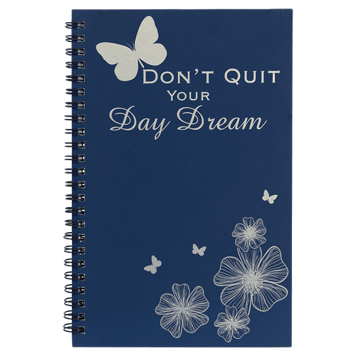 5 1/2" x 8 1/2" Lazerburst Spiral Notebook - custom engraved notebook by The Buckeye Branding Company