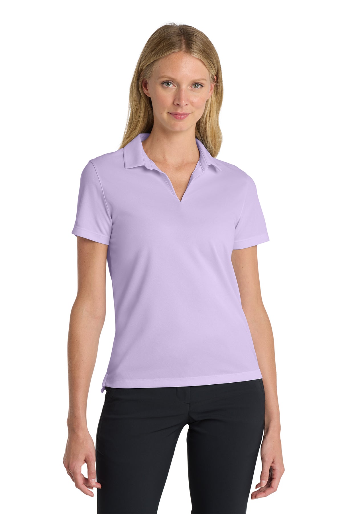 Nike Women's Dri-FIT Micro Pique 2.0 Polo in Urban Lilac - custom logo apparel by Buckeye Branding Co.