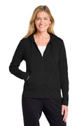 Nike Women's Club Fleece Sleeve Swoosh Full-Zip Hoodie in Black - custom logo apparel by Buckeye Branding Co.